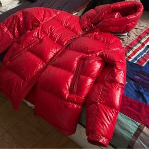 Moncler Red Puffer Jacket